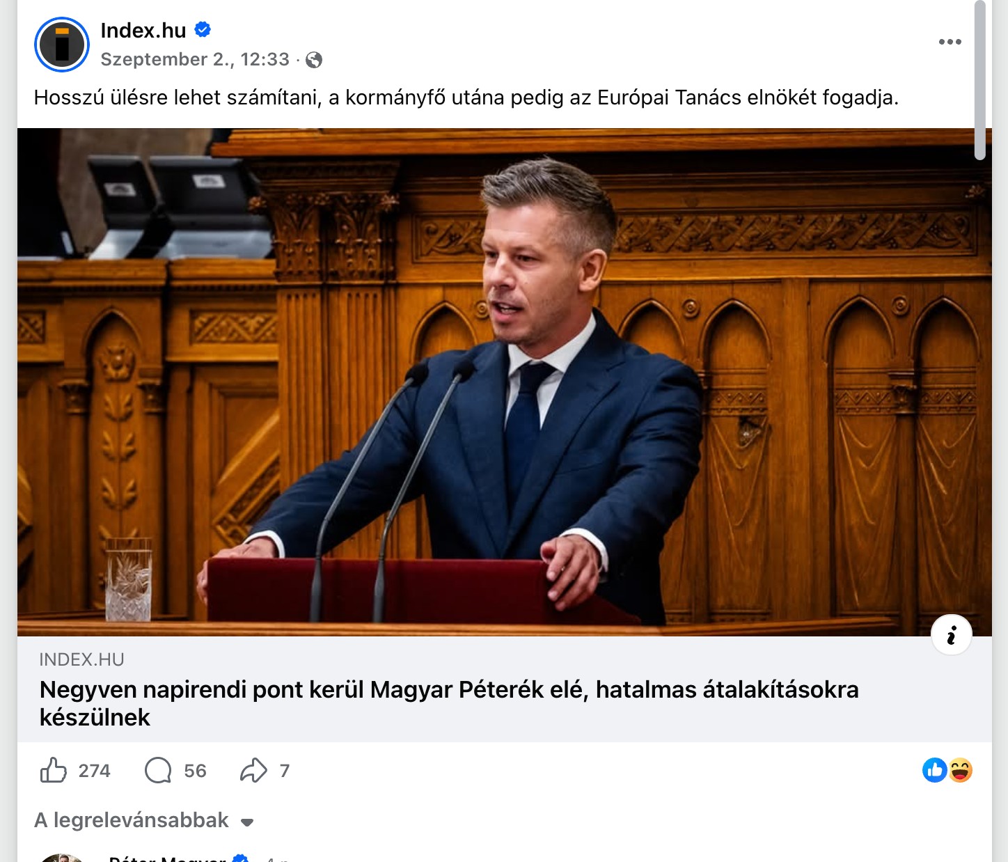 A bejegyzés képernyőképe