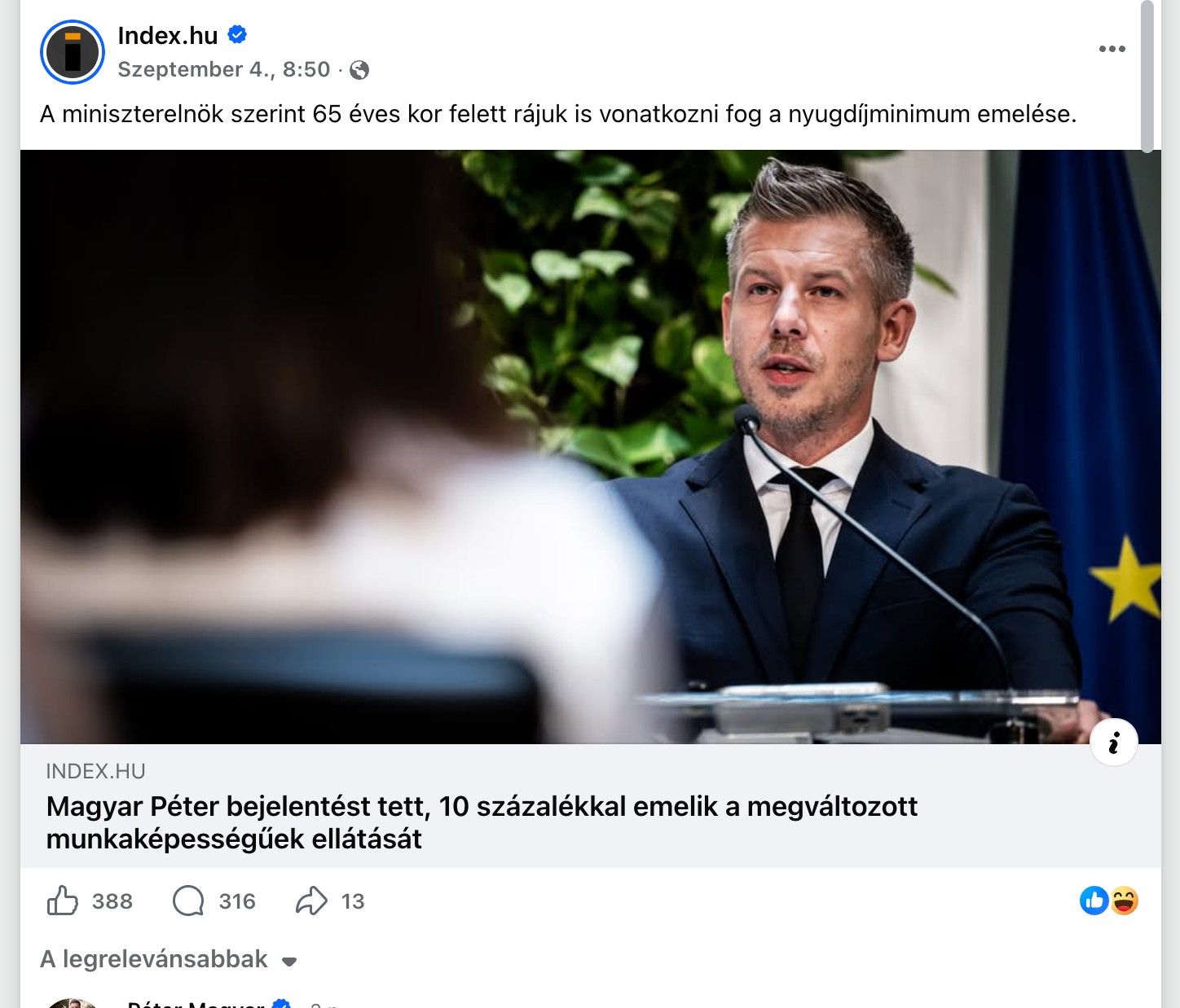 A bejegyzés képernyőképe