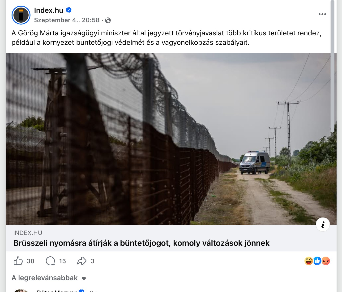 A bejegyzés képernyőképe