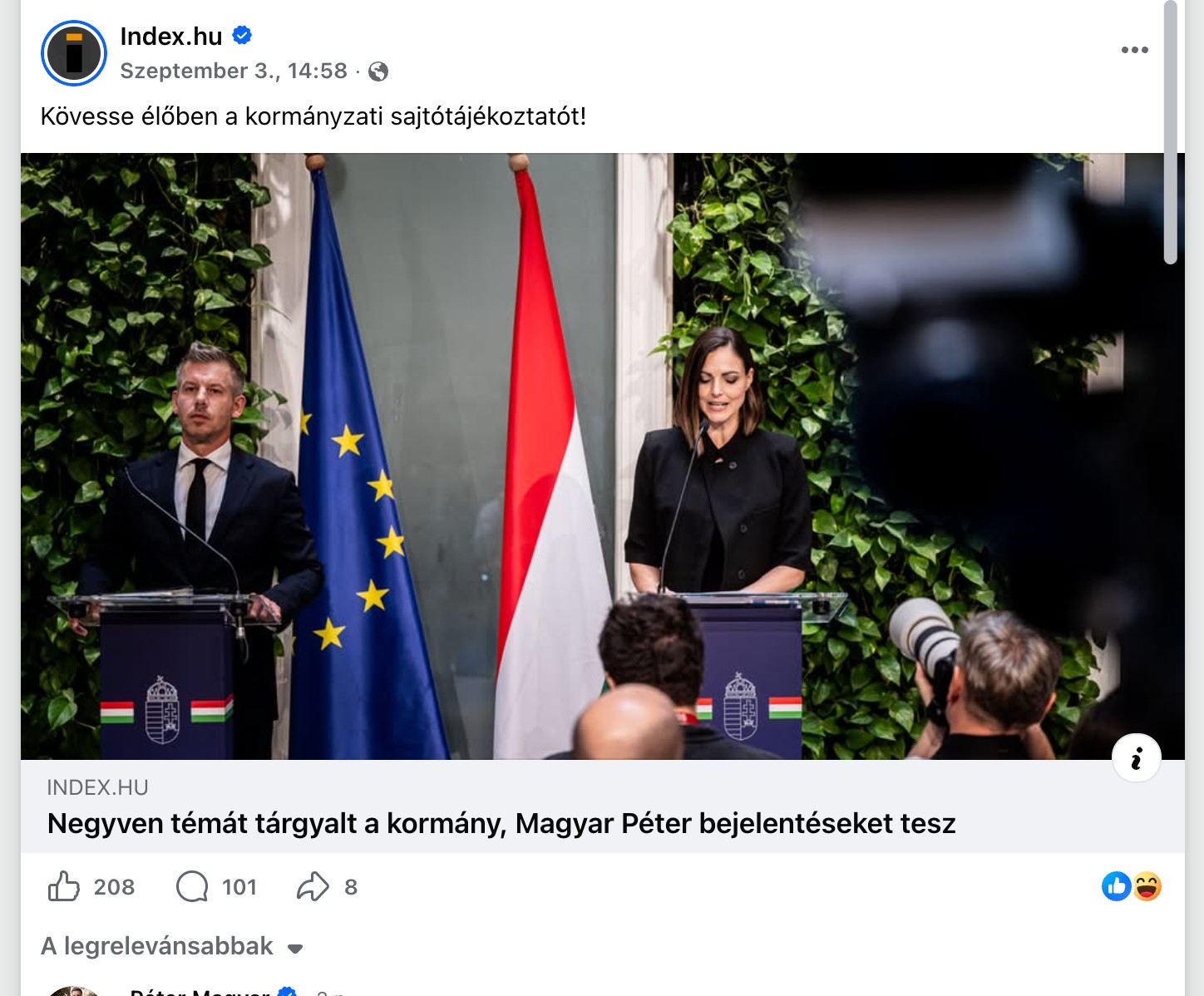 A bejegyzés képernyőképe
